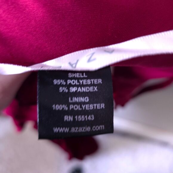 Azazie Red Velvet Corset Jumpsuit Tank Wide Leg Date Romance Wedding Bridesmaid - Picture 8 of 13